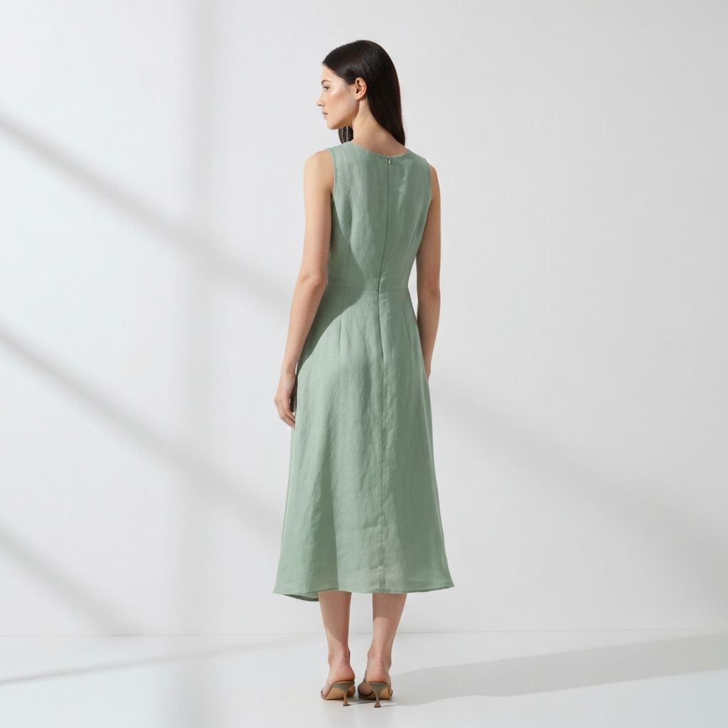 Botanical Linen Dress - alternate view